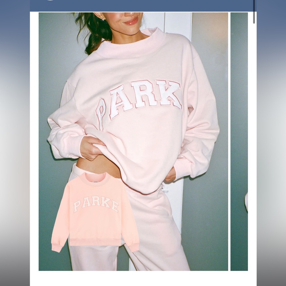 Parke Valentine's Day Varsity Mockneck Ballet + White